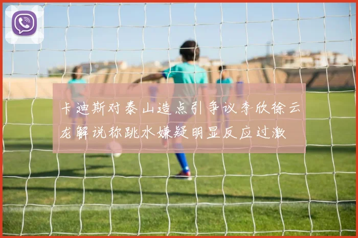 卡迪斯对泰山造点引争议李欣徐云龙解说称跳水嫌疑明显反应过激